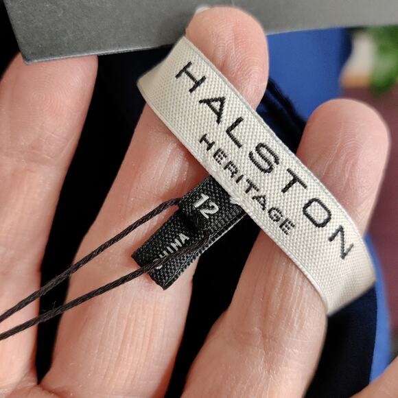 Halston Heritage NWT Navy Blue Strapless Tiered Mini Cocktail Dress Size 12 - Picture 8 of 15